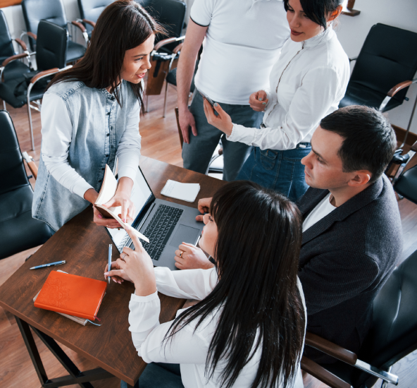 Professionals in a meeting