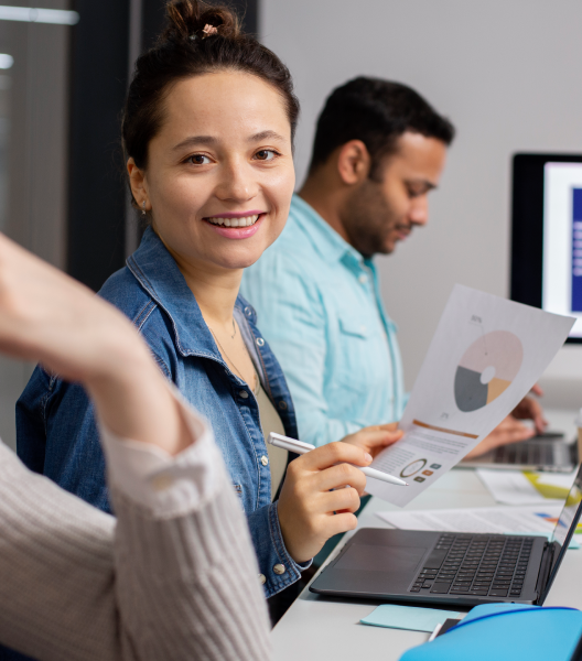 Persona en capacitación de excel